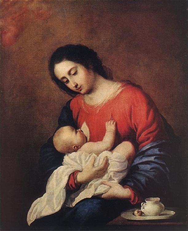 Francisco de Zurbaran Madonna with Child oil painting image